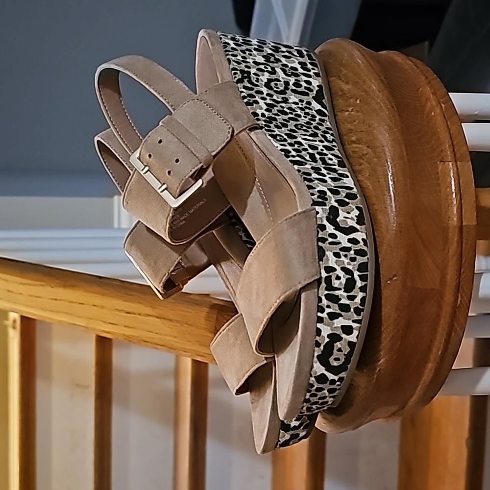 Andrew Geller Animal Print Wedge